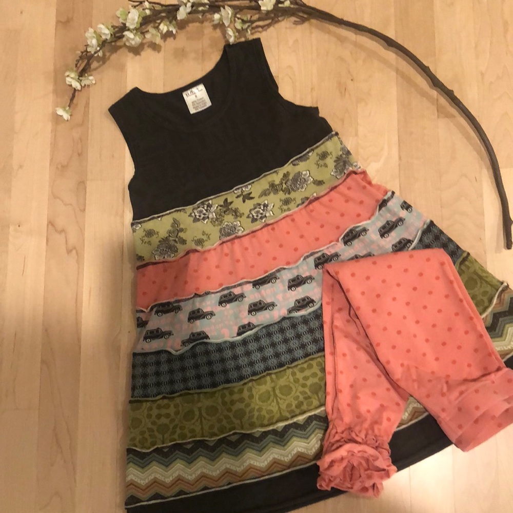 Matilda Jane Jumping Wendy Dress w/ leggings 8